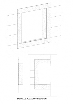 Recercado en plancha de 2 cm con espejo