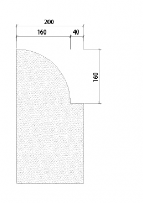 Remate de alero 20 cm REF. PR-200
